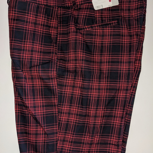 Red and Black plaid Patagonia Stacking Shorts - Picture 2 of 8